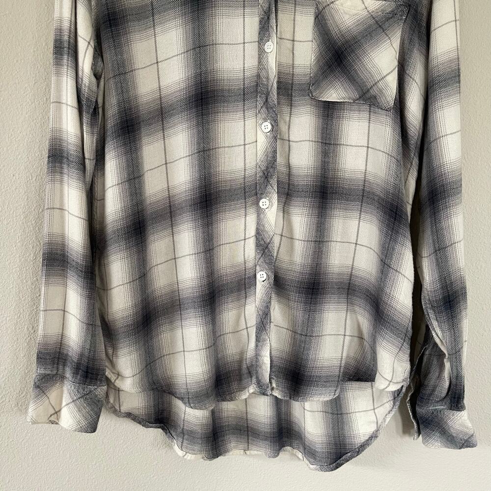 Rails Hunter Flannel Button Down Top In Sterling … - image 4